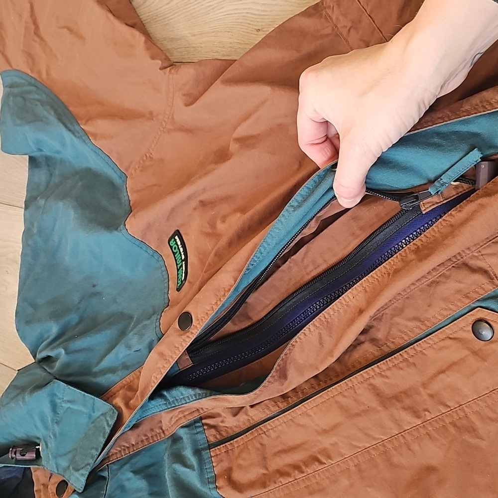 Vintage LoMer Lightweight Hooded Outdoor Water Resistant Jacket Scantex Coating - Picture 5 of 16